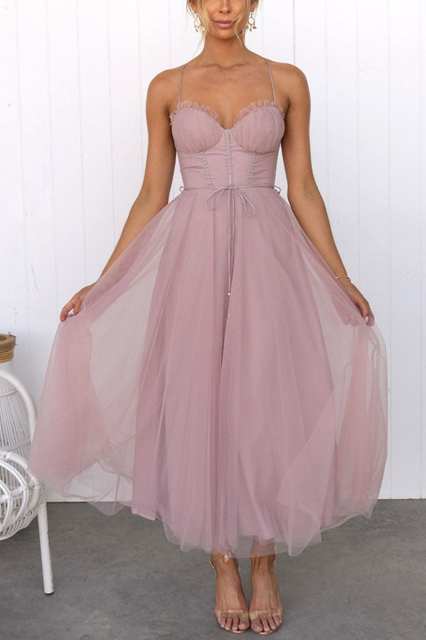Elsie | Women’s Elegant Flowy Maxi Dress with Sleeveless Design and Lightweight Chiffon
