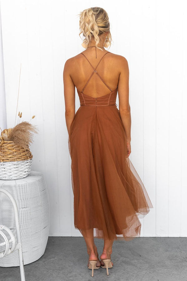 Elsie | Women’s Elegant Flowy Maxi Dress with Sleeveless Design and Lightweight Chiffon