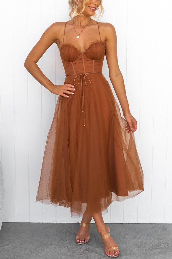 Elsie | Women’s Elegant Flowy Maxi Dress with Sleeveless Design and Lightweight Chiffon
