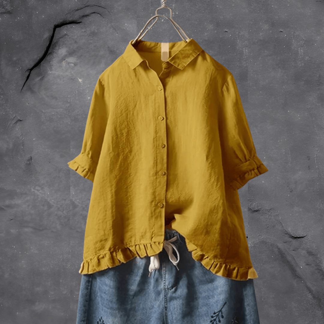 Scarlett | Women’s Elegant Long-Sleeve Shirt with Streamlined Fit and Lightweight Fabric