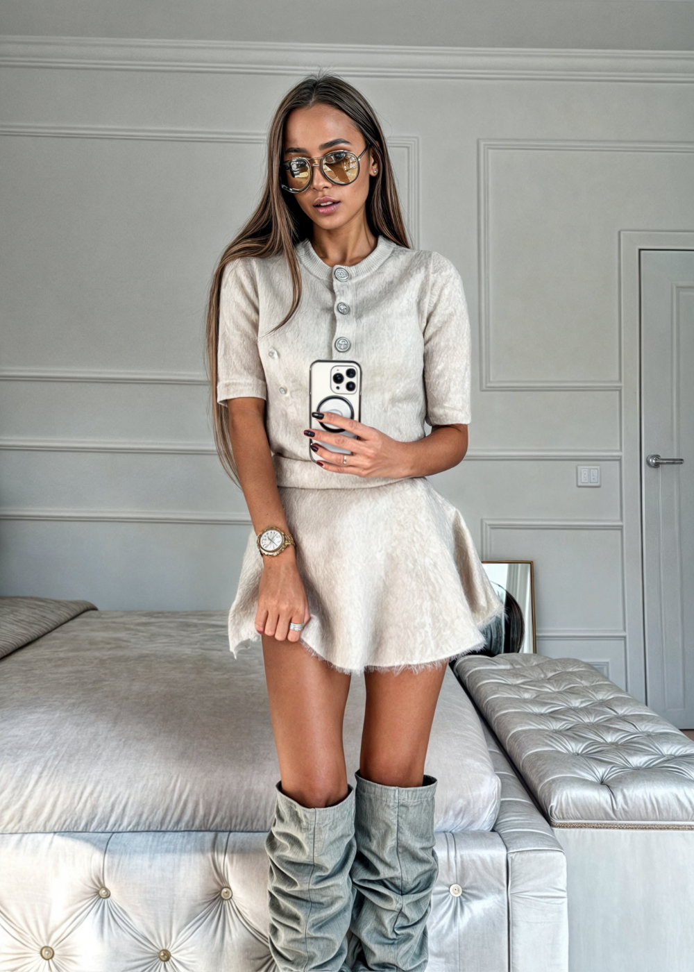 Clara | Wool Sweater Suit