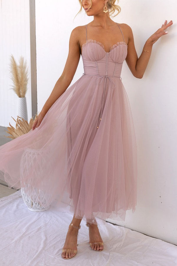 Elsie | Women’s Elegant Flowy Maxi Dress with Sleeveless Design and Lightweight Chiffon