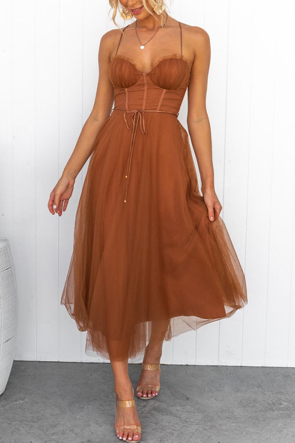 Elsie | Women’s Elegant Flowy Maxi Dress with Sleeveless Design and Lightweight Chiffon
