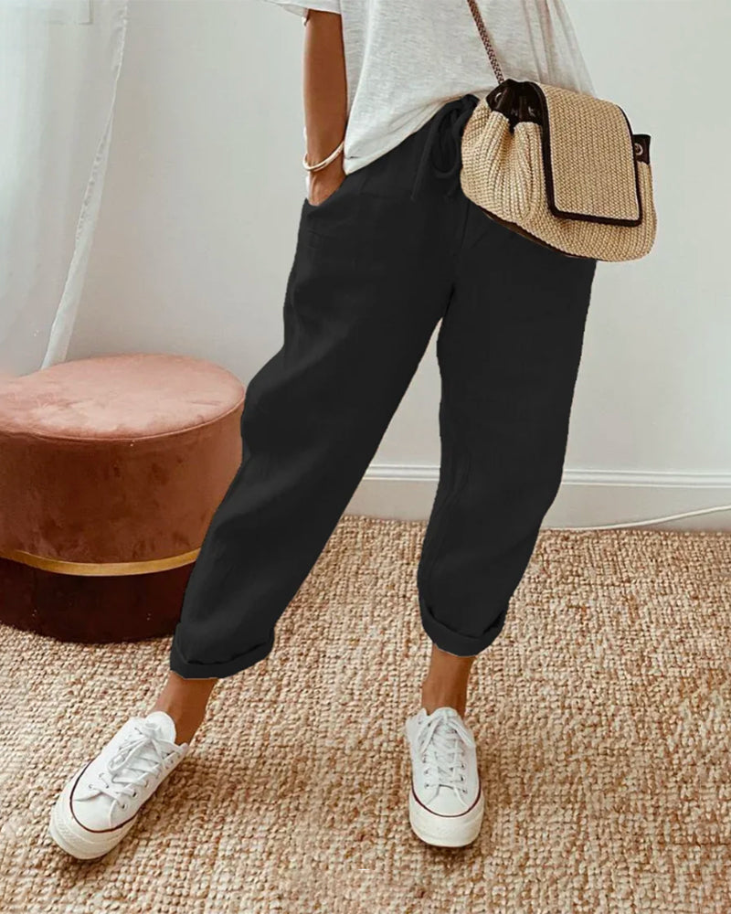 Maeve | Women’s Anti-Sweat Wide-Leg Pants with High Waist & Breathable Comfort