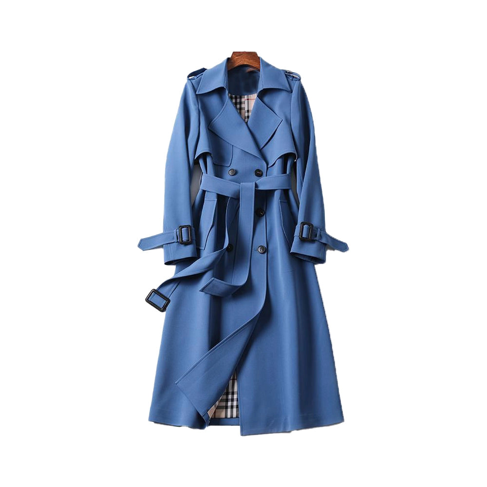 Heidi | Women’s Classic Double-Breasted Trench Coat with Adjustable Belt