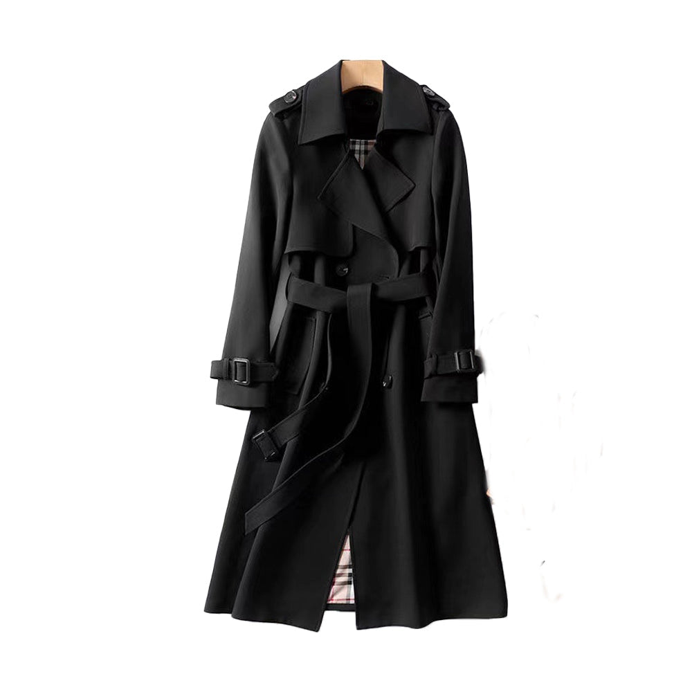 Heidi | Women’s Classic Double-Breasted Trench Coat with Adjustable Belt