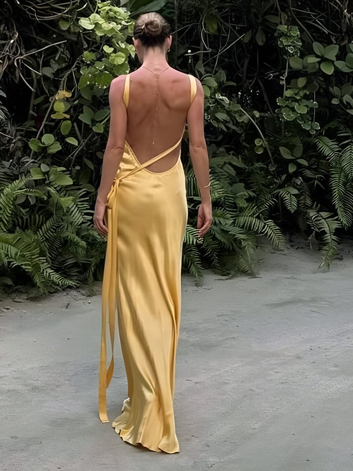 Bobbie | Women’s Satin Halter Maxi Dress with Contoured Bodice & Luxe Draping