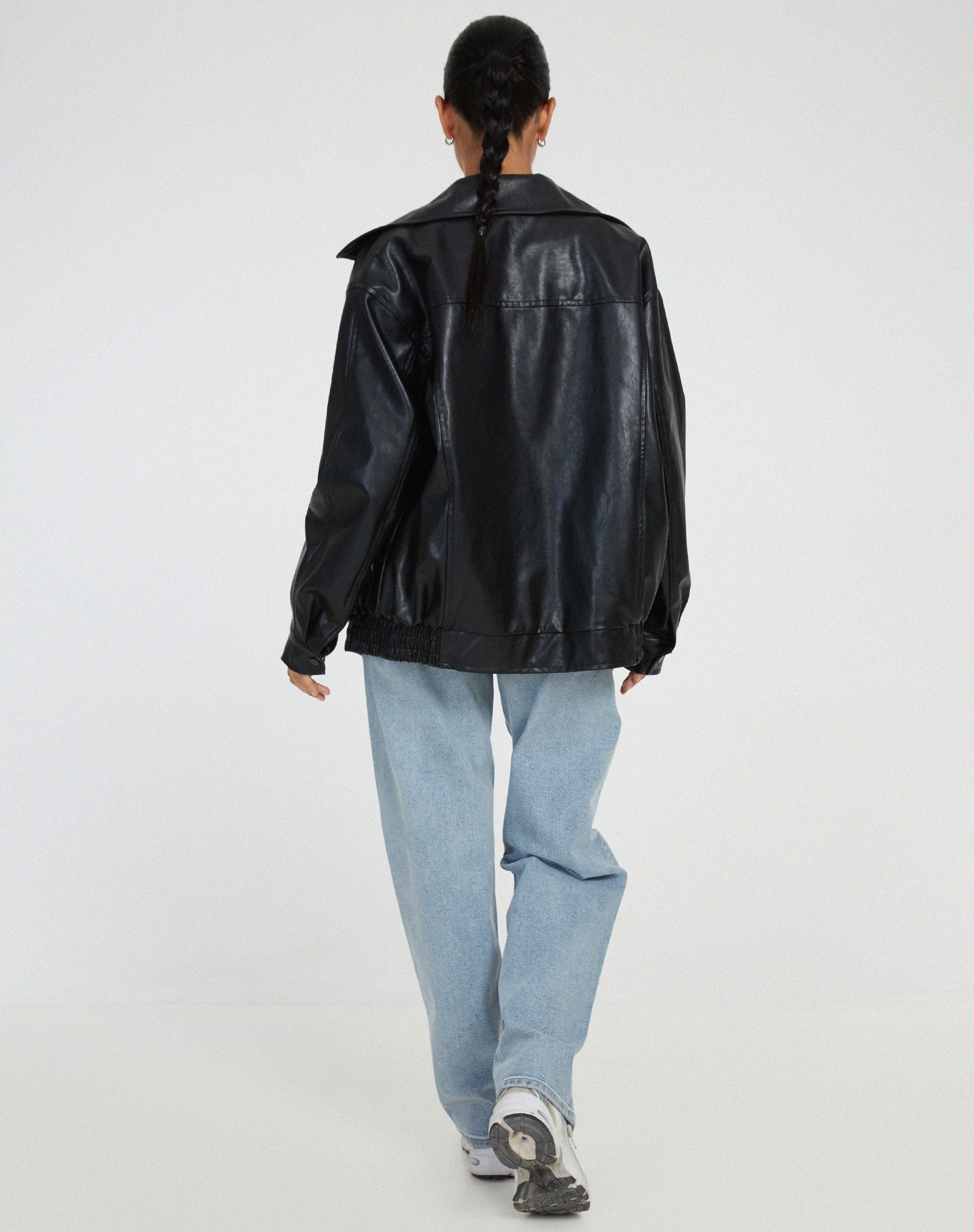 Jasmine | Classic Leather Jacket Casual PU Leather
