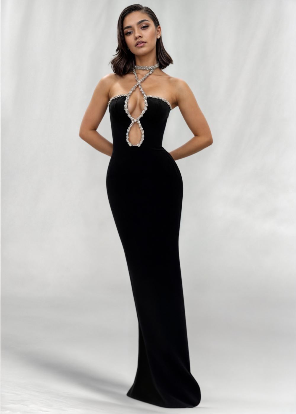 Celeste | Diamond Maxi Dress