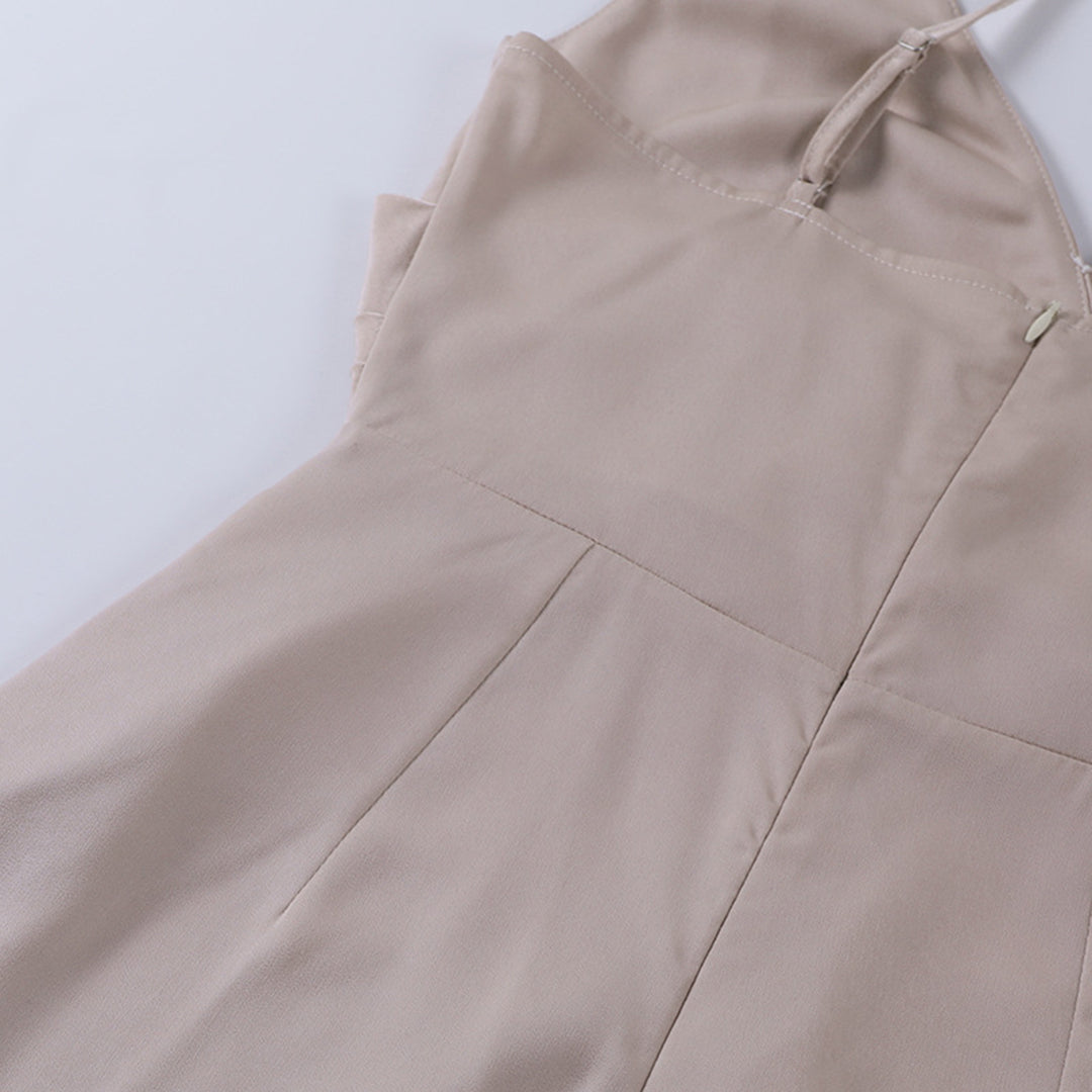 Hattie | Women’s Slim Strappy Maxi Dress with Plunging Neckline and Side Slits