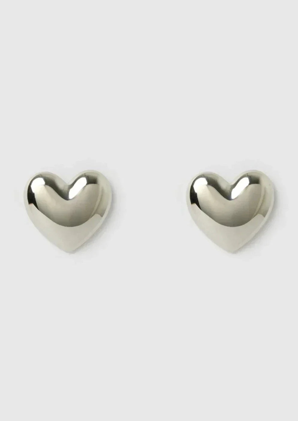 Mia | Earrings Gold and Silver Heart-Shaped Handcrafted Hypoallergenic
