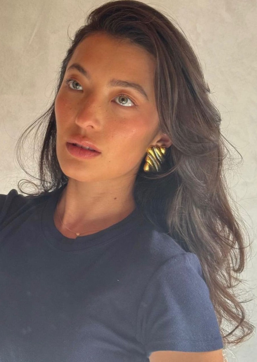 Freda | Leah Earrings Vintage-Inspired Bold Design