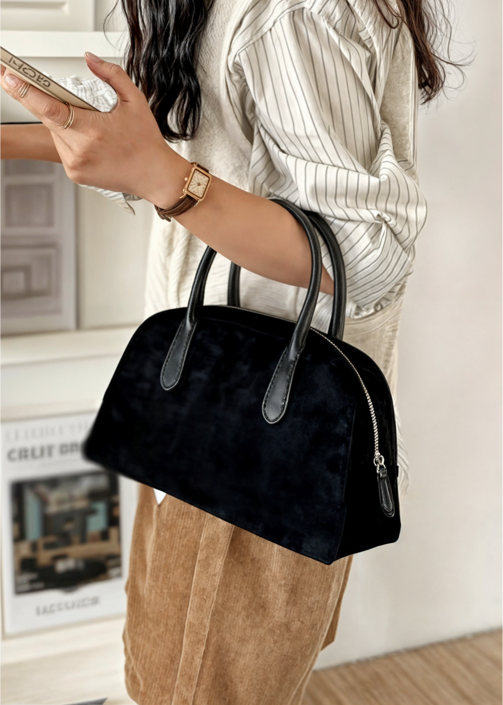 Emerald | Suede Bag PM