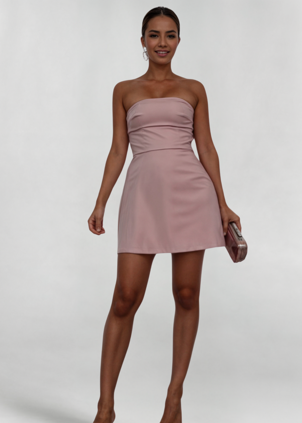 Liora | Pink Bow Mini Dress