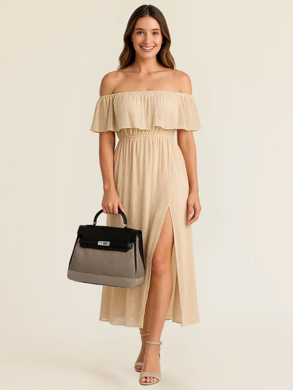 Caitlin | Cowhide Canvas Bag