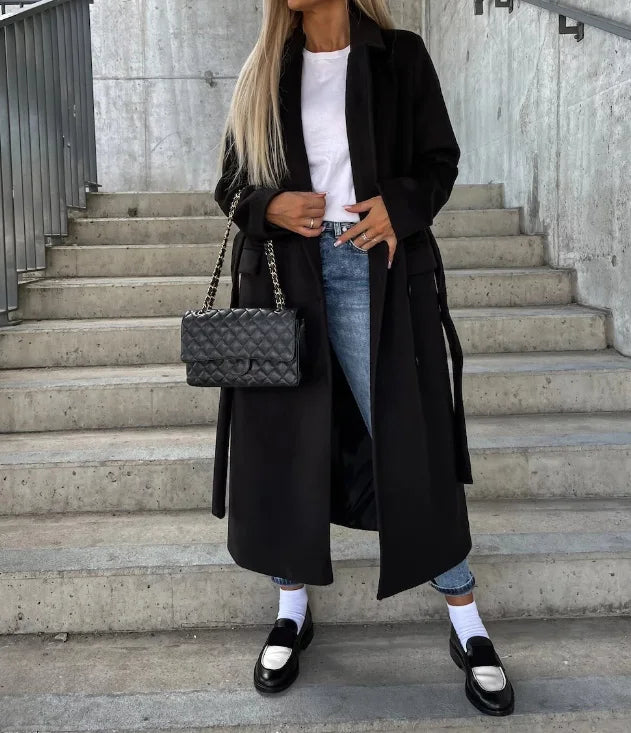 Olive | Women Timeless Double-Breasted Wool Coat