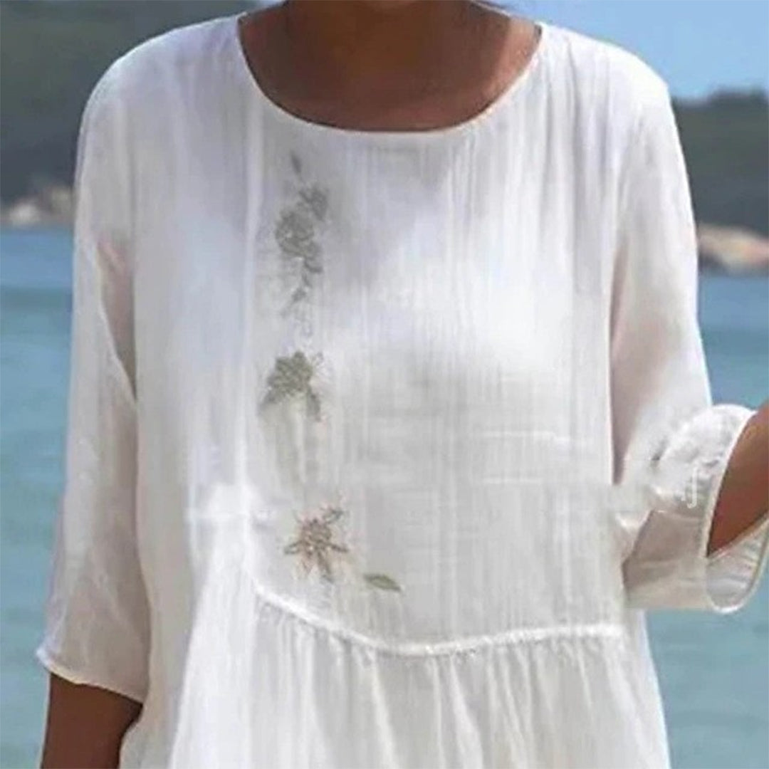Diana | Women’s Lightweight Polyester Maxi Dress with Semi‑Loose Fit