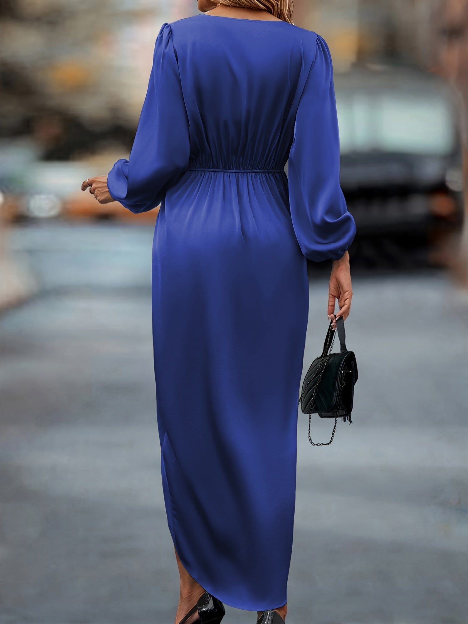 Jessica | Women’s Cotton Wrap Dress with Cinched Waist and Surplice Neckline
