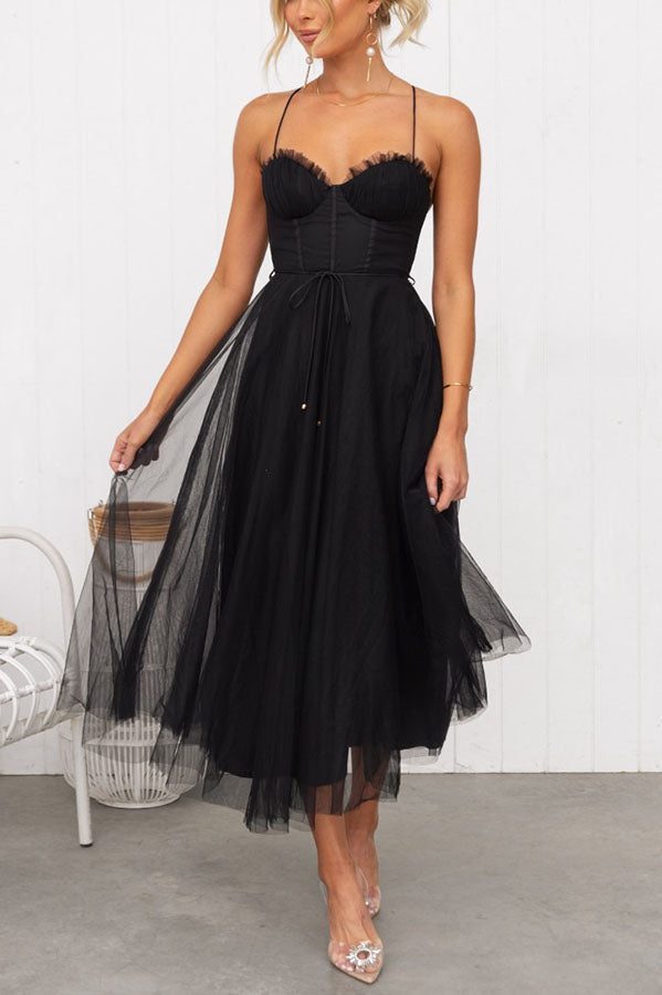 Elsie | Women’s Elegant Flowy Maxi Dress with Sleeveless Design and Lightweight Chiffon
