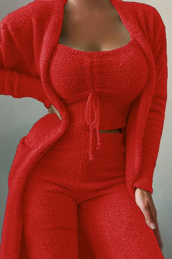 Charlie | Fuzzy Three-Piece Lounge Set