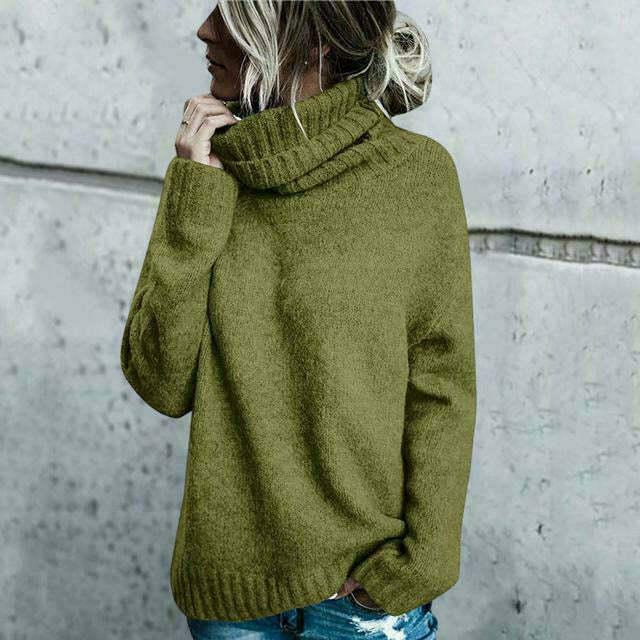 Delilah | Women’s Long Sleeves Oversized Turtleneck Sweater
