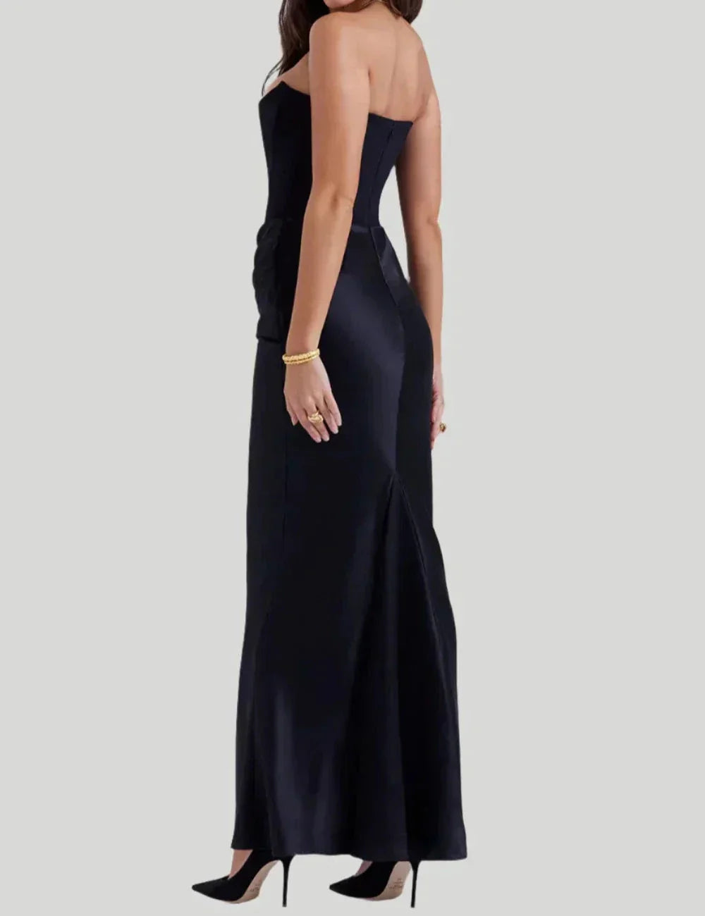 Victoria | Strapless Elegant Maxi Dress