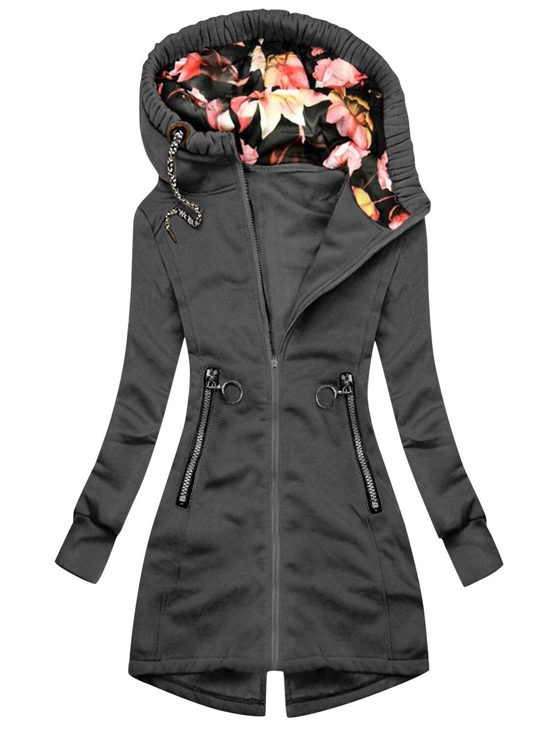 Amelia | Women’s Waterproof Floral Hooded Rain Jacket for Outdoor Activities