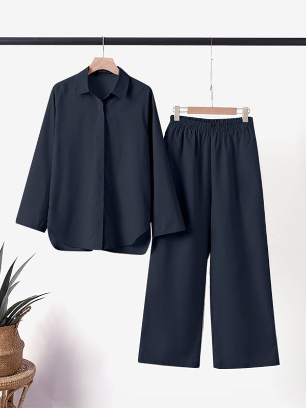 Lola | Women's Linen Relaxed Loungewear Set (Plus Size Available)