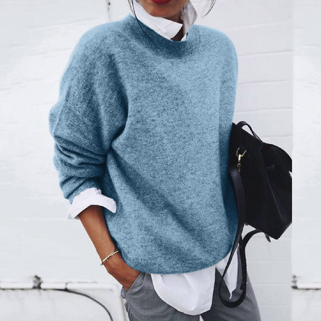 Rose | Women’s V-Neck Casual Knitted Cashmere Sweater