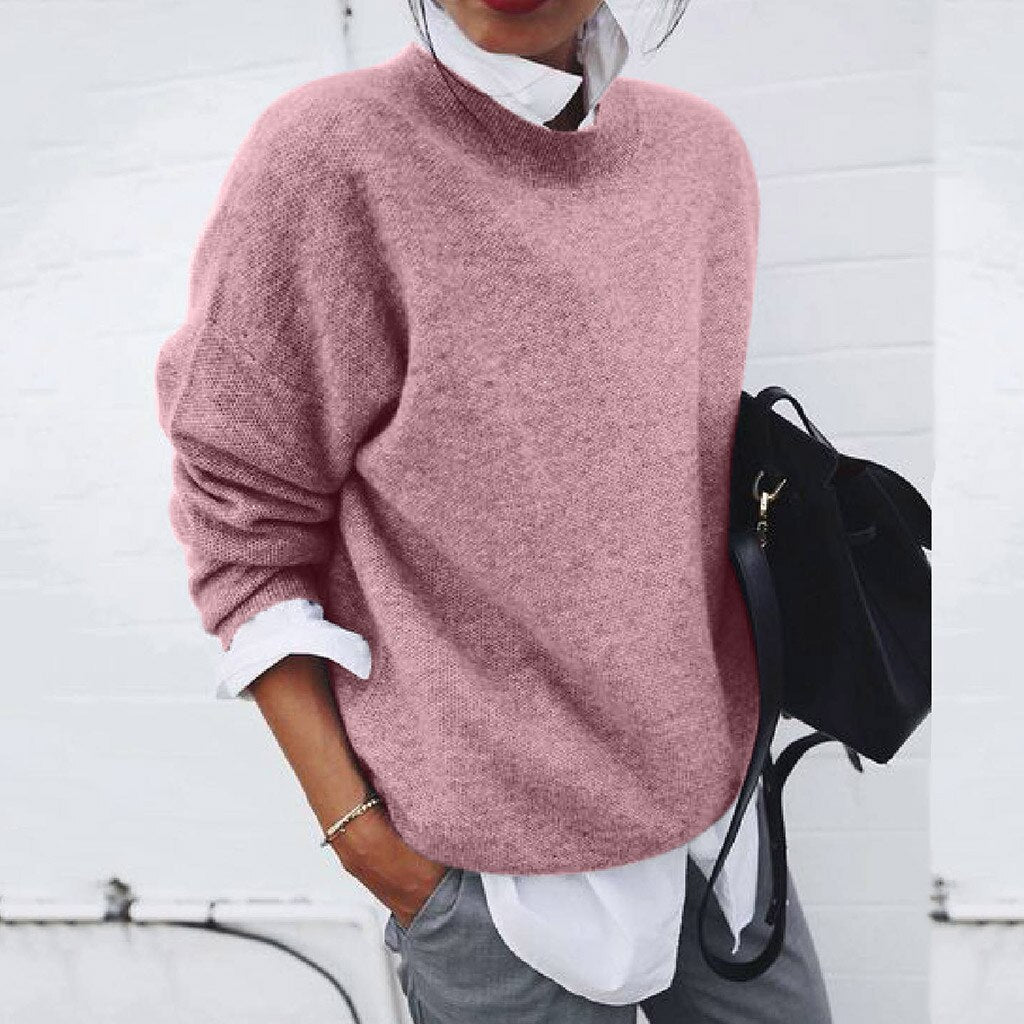 Rose | Women’s V-Neck Casual Knitted Cashmere Sweater