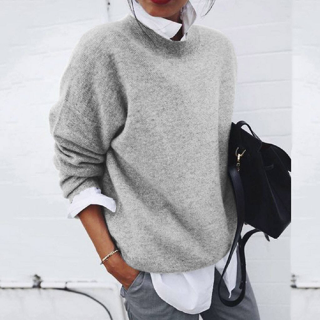 Rose | Women’s V-Neck Casual Knitted Cashmere Sweater