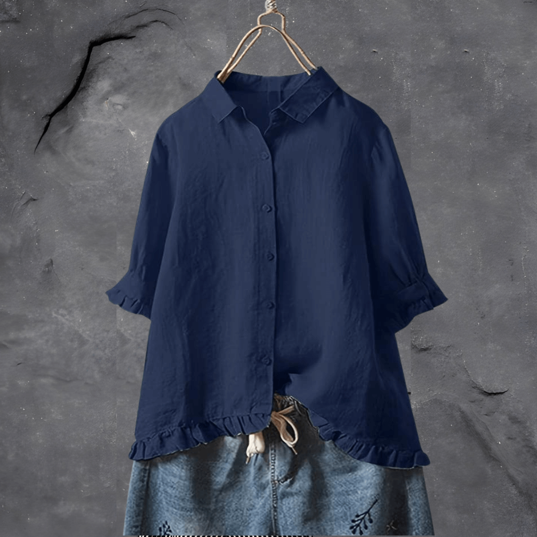 Scarlett | Women’s Elegant Long-Sleeve Shirt with Streamlined Fit and Lightweight Fabric