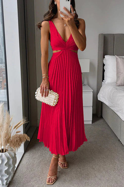 Nikki | Women’s Pleated Layered Evening Dress