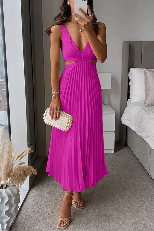 Nikki | Women’s Pleated Layered Evening Dress
