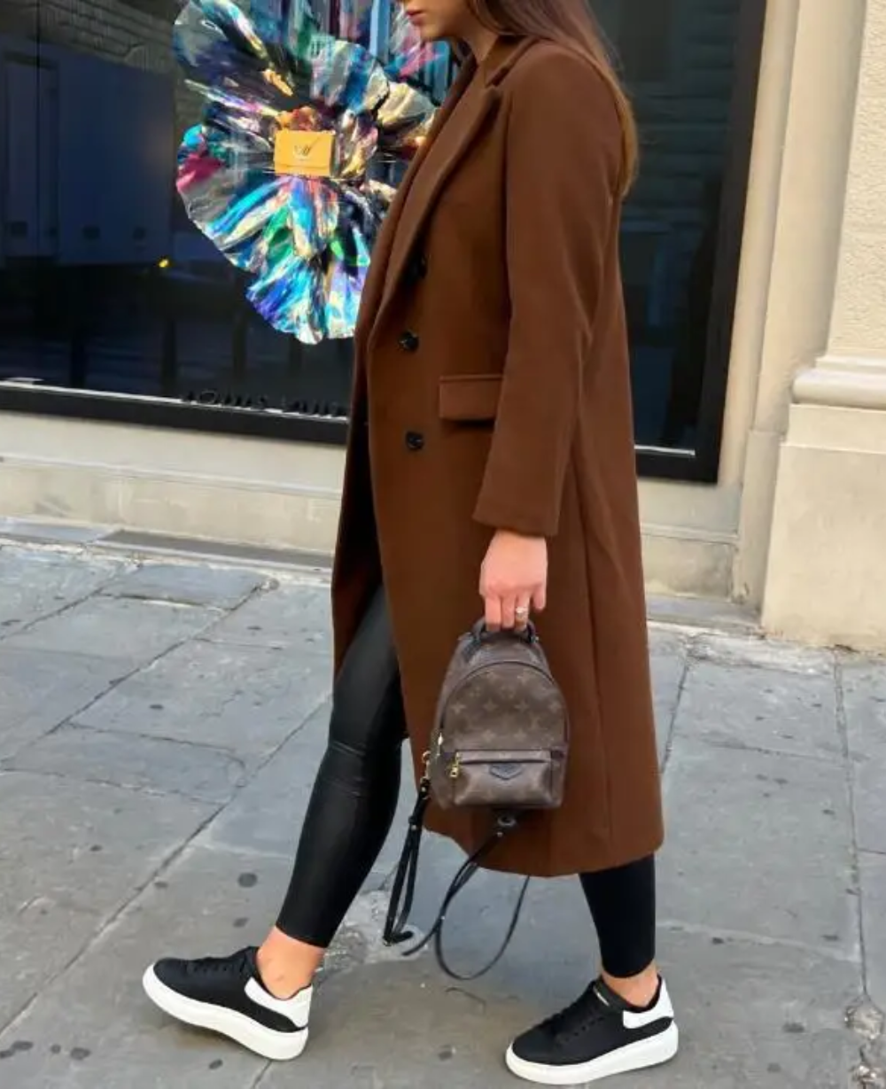 Maddison | Women’s Elegant Fitted Long Trench Coat