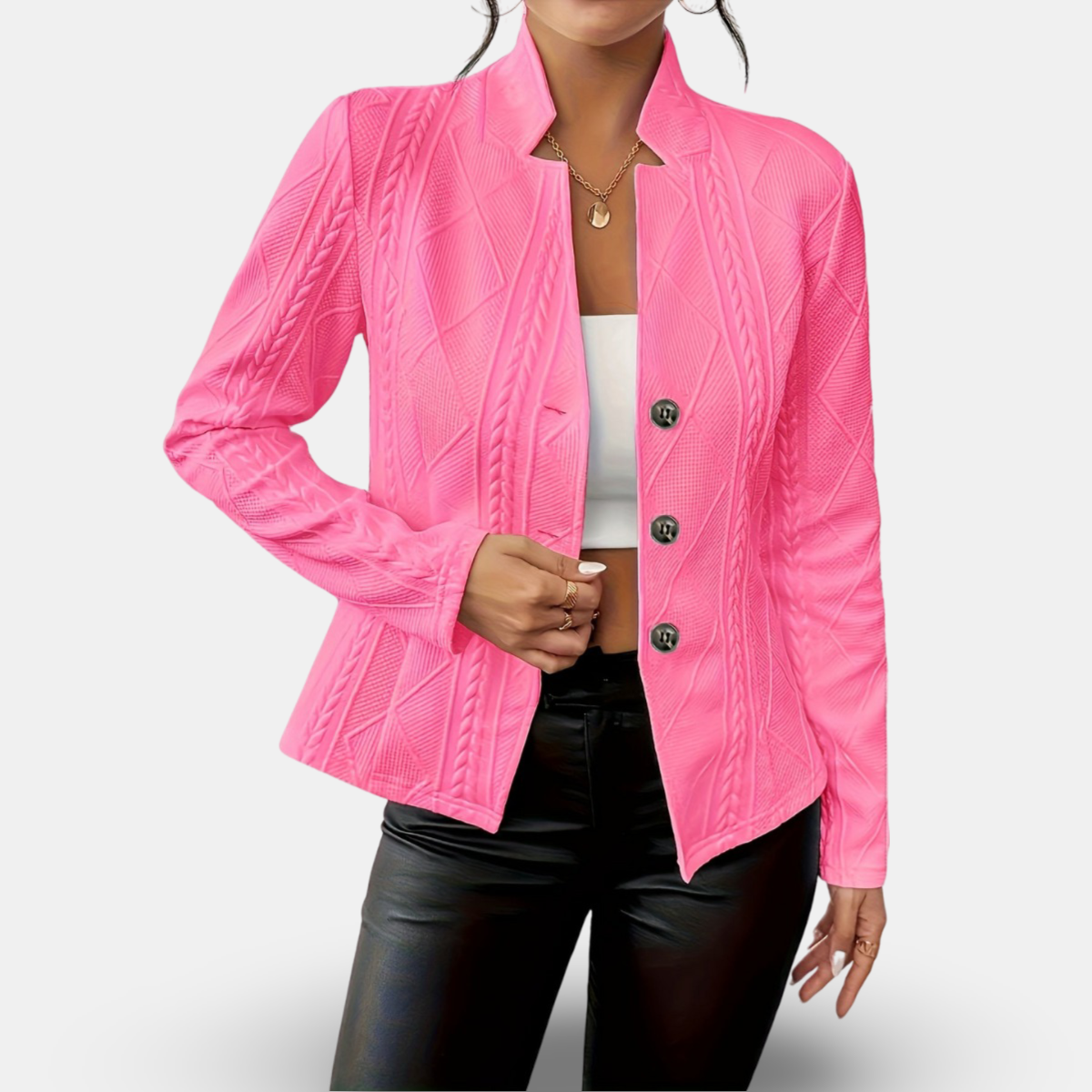 Daisy | Buttoned Blazer Jacket
