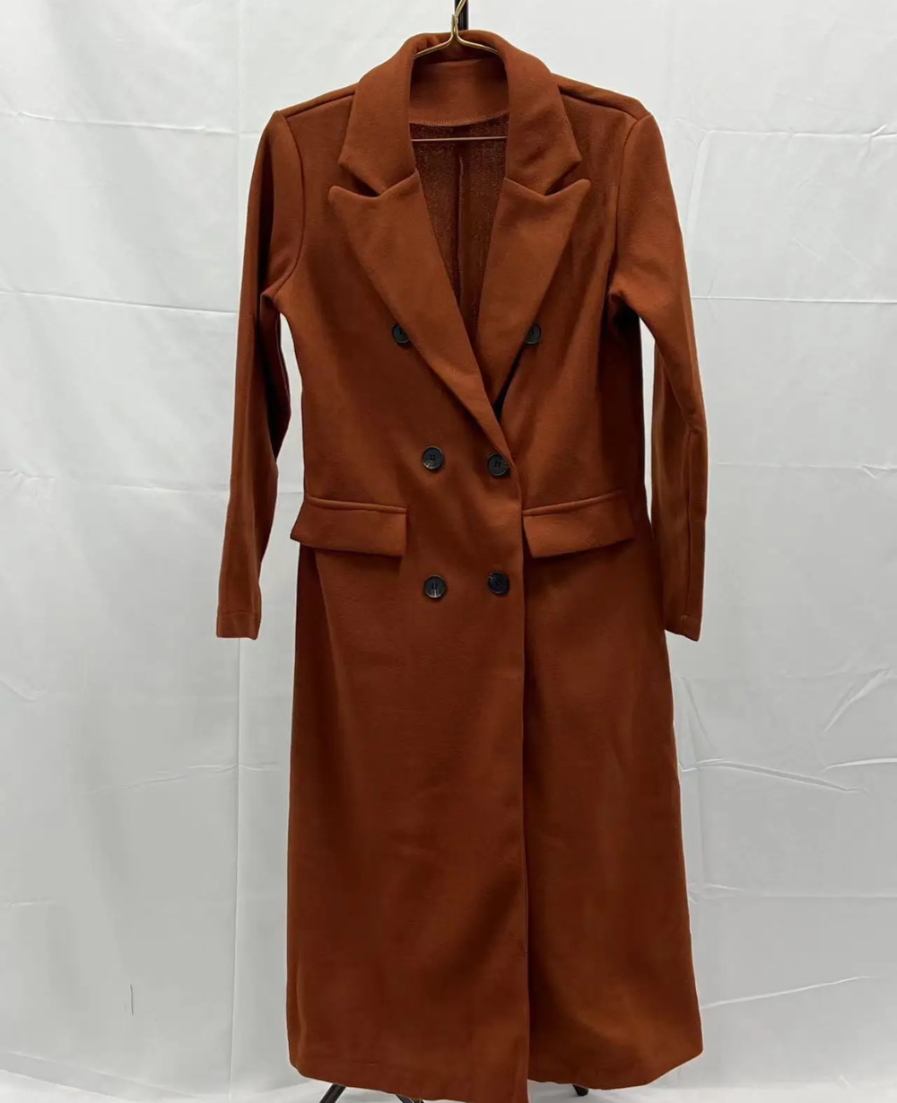 Maddison | Women’s Elegant Fitted Long Trench Coat