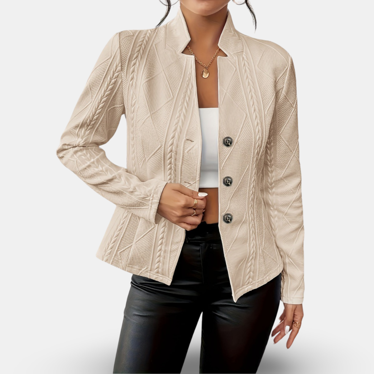 Daisy | Buttoned Blazer Jacket