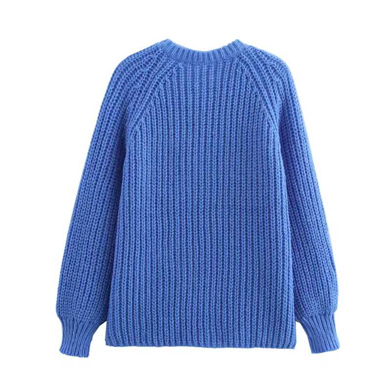 Peyton | Blue Knit Cardigan for Effortless Style