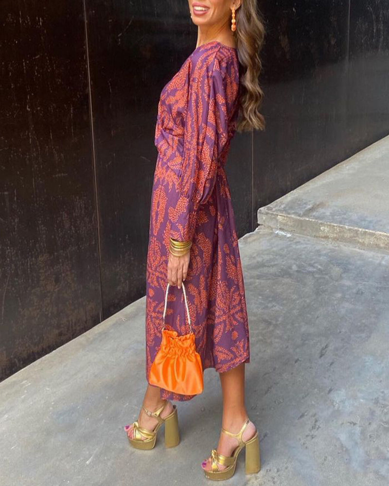 Bellarose | Women’s Boho Luxe Cotton‑Blend Wrap Maxi Dress