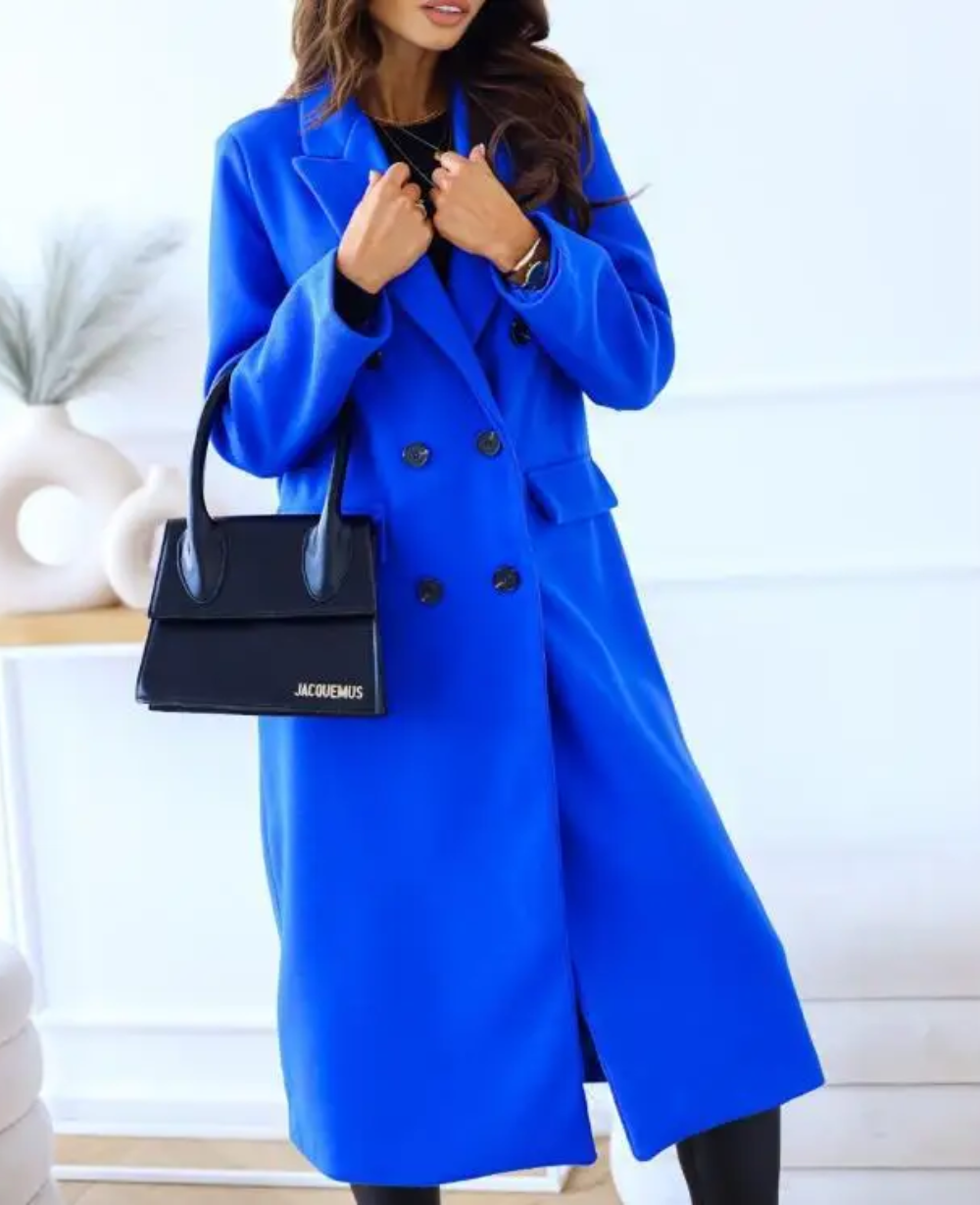 Maddison | Women’s Elegant Fitted Long Trench Coat