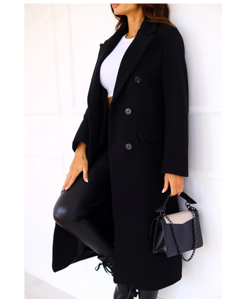 Maddison | Women’s Elegant Fitted Long Trench Coat