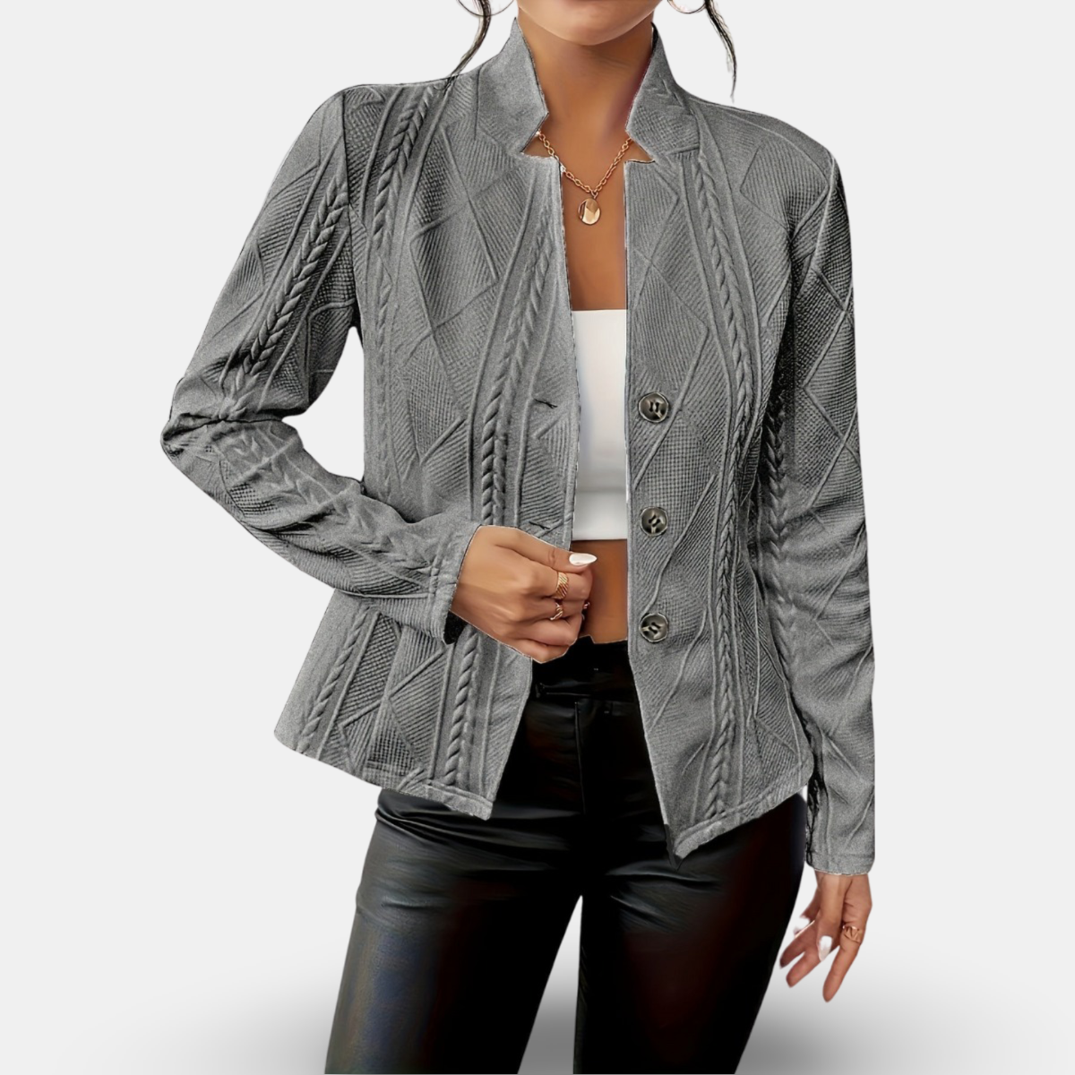Daisy | Buttoned Blazer Jacket