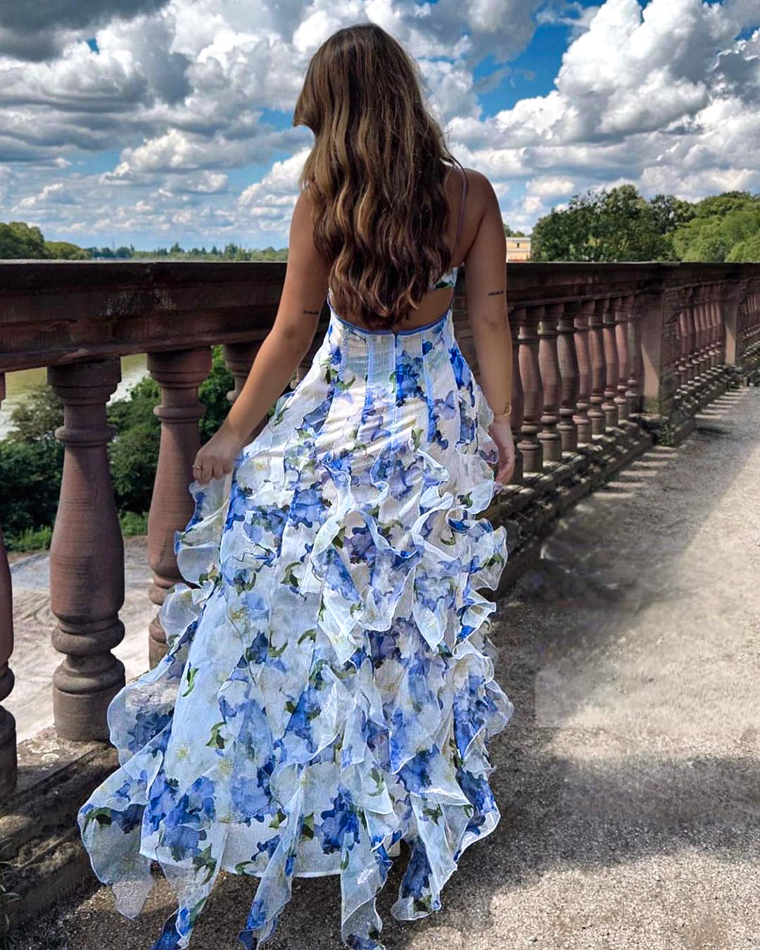 Francine | Women’s Ruffled Floral Mini Dress