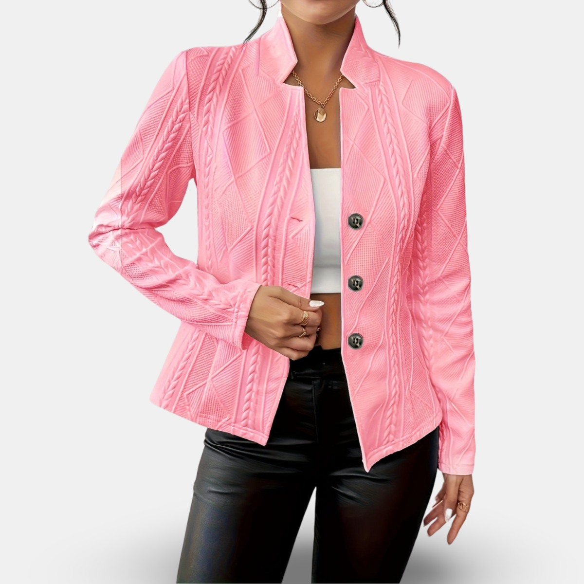 Daisy | Buttoned Blazer Jacket