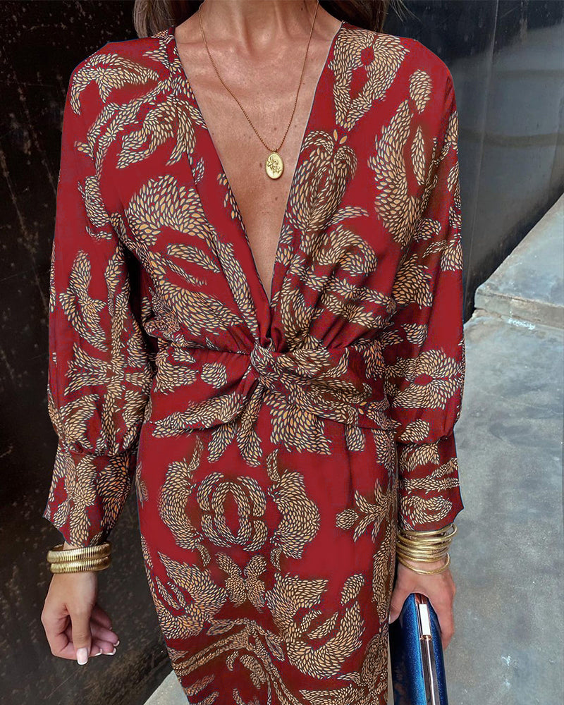 Bellarose | Women’s Boho Luxe Cotton‑Blend Wrap Maxi Dress