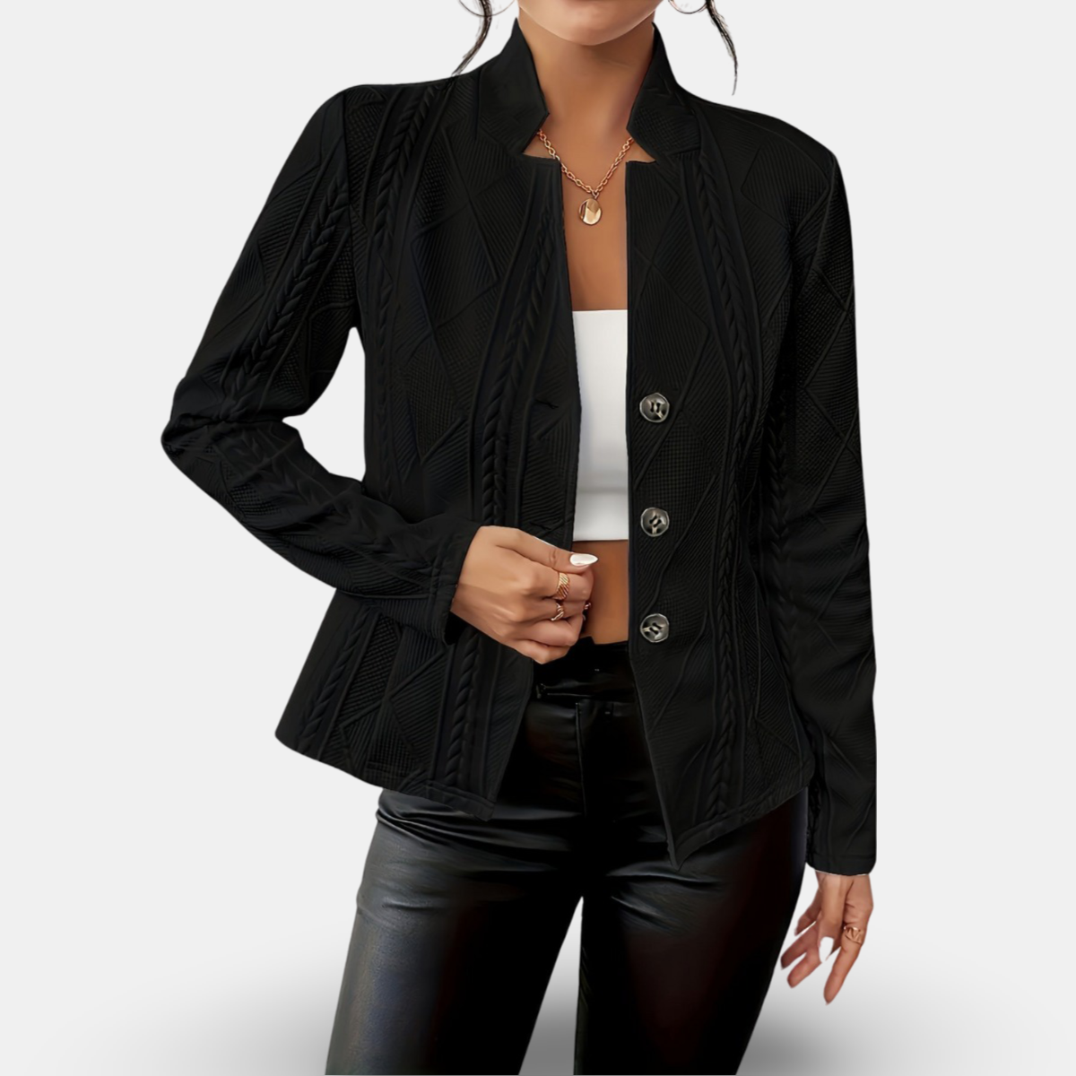 Daisy | Buttoned Blazer Jacket