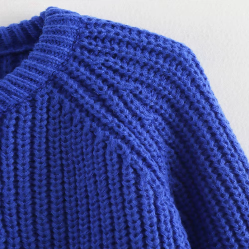 Peyton | Blue Knit Cardigan for Effortless Style