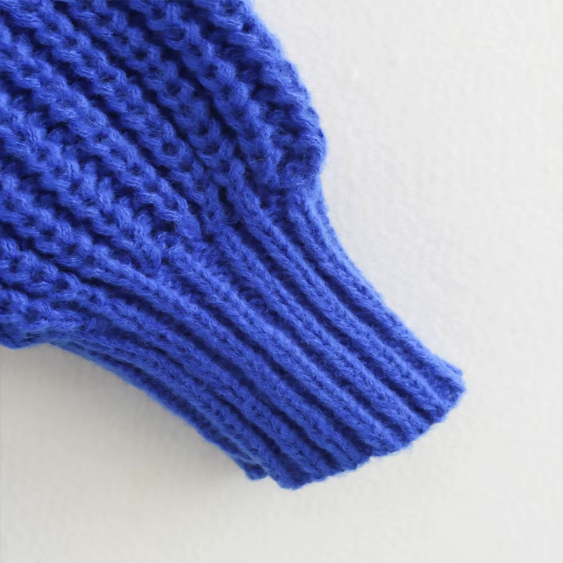 Peyton | Blue Knit Cardigan for Effortless Style