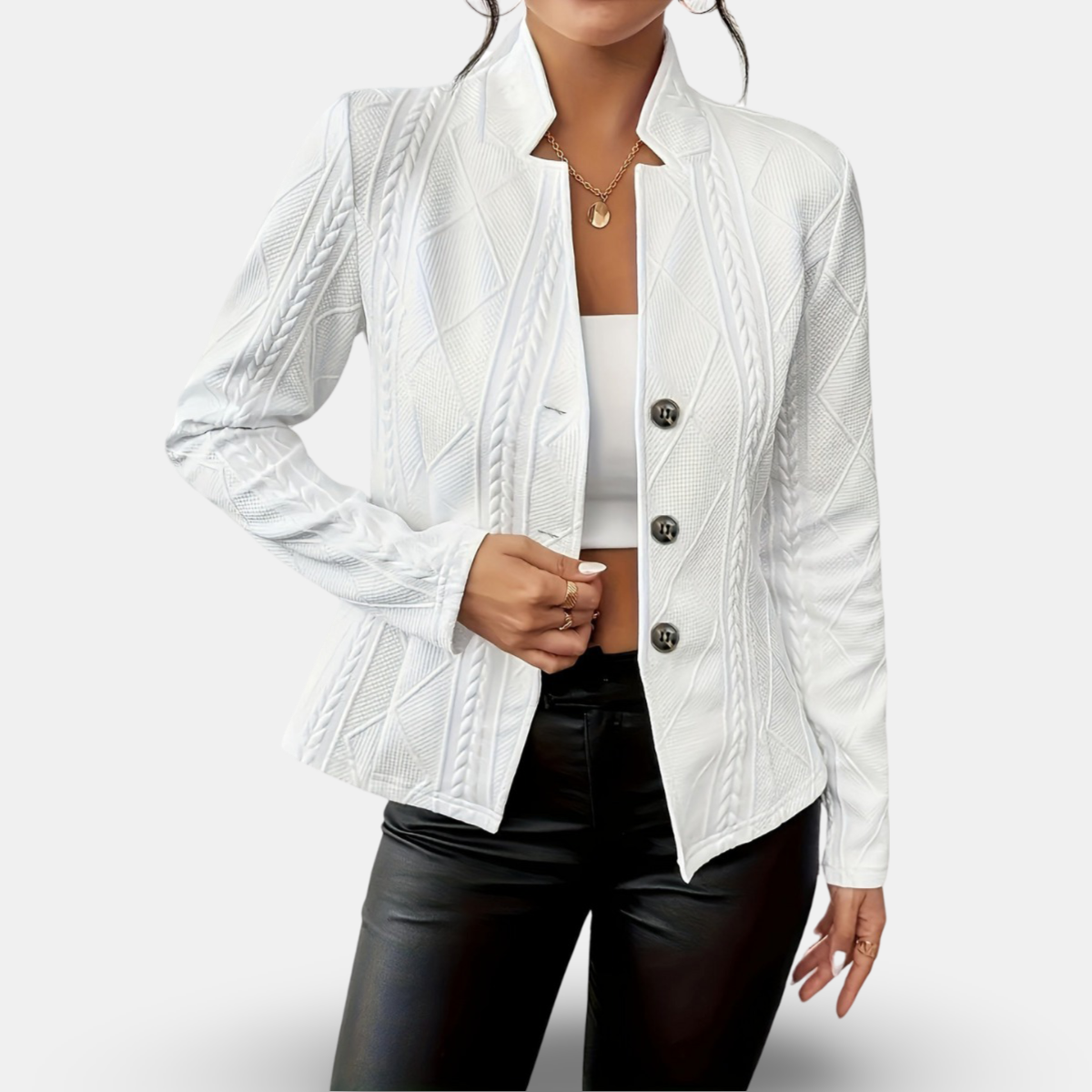Daisy | Buttoned Blazer Jacket